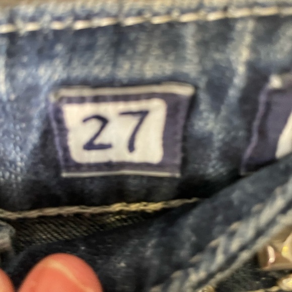 Miss Me Womens Size 27 Lowrise Straight Leg Jeans Blue 3124 - Picture 6 of 14